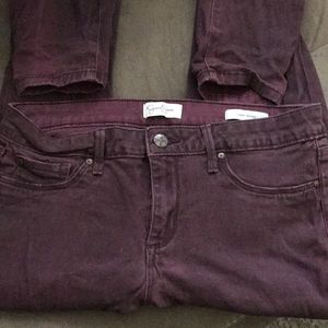 Magenta skinny jeans